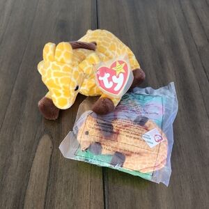 Ty Twigs The Giraffe Beanie & Teenie Beanie Baby Set